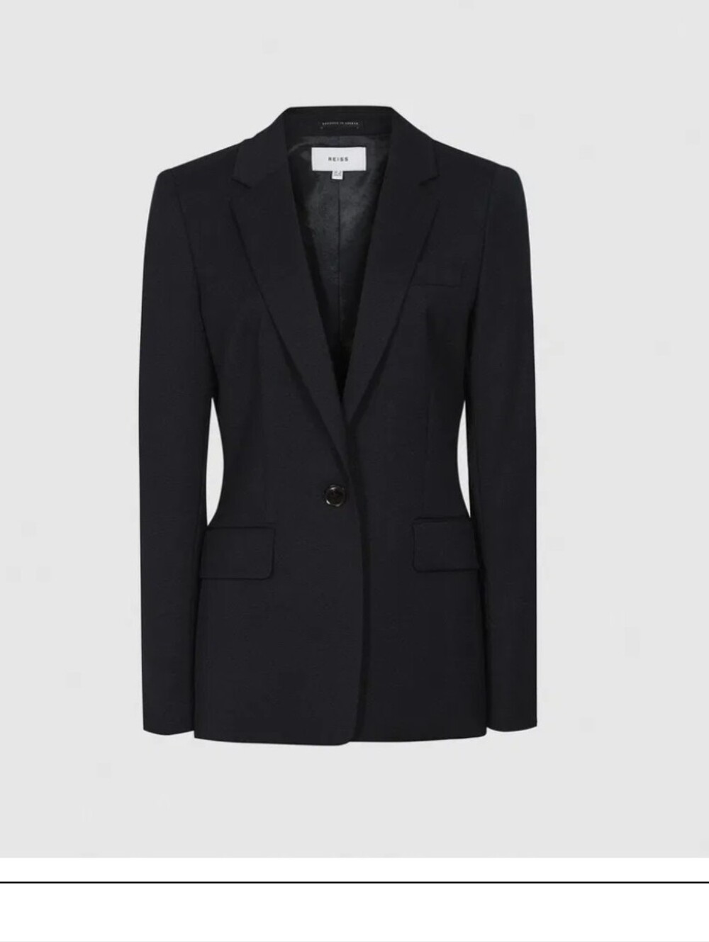 REISS Hayes Wool Blend Slim Fit Blazer Size 10